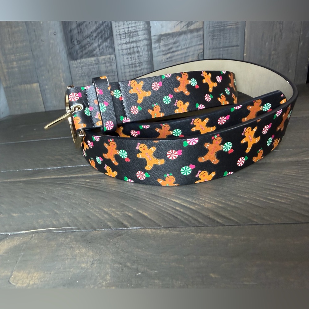 NWOT XOX Betsy Johnson women's 41" Gingerbread and Candy Belt christmas cute